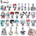 thumbnail image 2 of Hot Sale 925 Sterling Silver Mickey Mouse Minnie Disney Tinkerbell Charms Fit Pandora Bracelets & Bangles DIY Women Jewelry Gift Gao Jinjia LED, 2 of 2