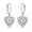 Filigree Heart Cross, variant on Charmsy Silver Earrings for Women Hypoallergenic | Trendy Pearl Earrings | Leverback Earrings 35MM