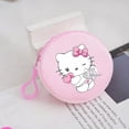 thumbnail image 5 of Monedero de felpa de Hello Kitty, Mini billetera redonda de dibujos animados, monedero de Anime con cremallera, lindas bolsas de dinero para niñas, regalo de fiesta de cumpleaños para niños, 5 of 5