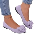 thumbnail image 2 of Women's Pointed Toe Knit Mary Jane Ballet Flats for Office Casual Wear Stretchy Dressy Slip-On Shoes with Arch Support, 2 of 7