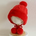 thumbnail image 3 of Women's winter hat with ear flaps, warm fur hat, ski trapper hat, 3 of 5
