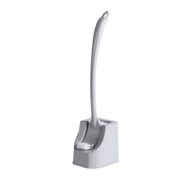 Yuarrent Juego de escobillas de baño de doble cara, accesorios de baño, herramienta de cepillo de limpieza, Base de cinturón de descontaminación de Suministros de limpieza para el hogar Gris Yuarrent JJ18982-05
