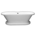 thumbnail image 2 of Cambridge ADEP-7DH Acrylic Double Ended Pedestal Tub With Faucet Drillings, 2 of 2