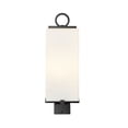 thumbnail image 2 of 2 Light Outdoor Post Mount In Contemporary Style-20 Inches Tall And 7 Inches Wide-Black Finish-White Opal Glass Color Z-Lite 593Phms-Bk, 2 of 2