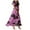 Hot Pink, variant on vigerkar Summer Dresses for Women 2025 Floral V Neck Long Dresses for Beach Vacation Flowy Casual Short Sleeve High Waist Retro Dress Brown, 3XL