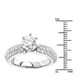 thumbnail image 3 of Ladies 14K Preset Natural 1.1 Ctw Diamond Engagement Ring For Her (White Gold Size 7.5), 3 of 3