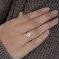 thumbnail image 6 of Cora Jewellery 1CT Marquise Moissanite Vintage Style Engagement Ring For Women, 14K White Gold, 6 of 8