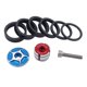 thumbnail image 2 of Espaciador para auriculares de bicicleta Piezas de bicicleta Ligero, fácil de , Fibra de carbono, Juego de espaciadores de aluminio, Núcleo Azul Soledad Separadores de auriculares de bicicleta, 2 of 4