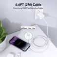 thumbnail image 3 of compatible for iphone 14 13 12 11 Fast Charger, 2-Pack with 6.6FT USB C Connector Hi-Speed Cable with compatible for iphone 14/13/13Pro/12/12 Pro/11/11Pro/XS/Max/XR/X/8 Plus,iPad, 3 of 9