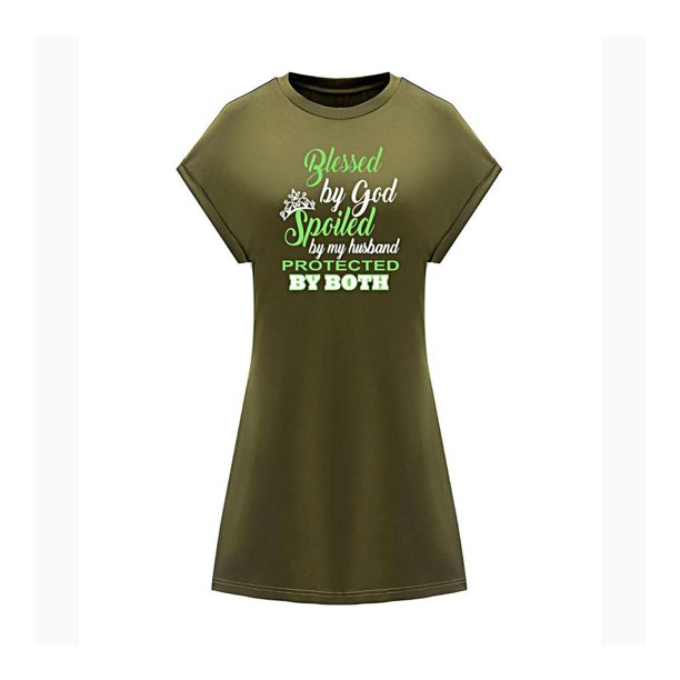 Vestido Corto de Verano para Mujer, Vestido Clásico de Cuello Redondo para Adolescentes, para Salidas, Oficina, Viajes. S