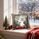 thumbnail image 5 of Juego de fundas de almohada navideñas con lazos de Papá Noel, reno y muñeco de nieve | Funda de cojín de lino de 45 x 45 cm | Decoración festiva para el hogar, 5 of 5