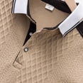 thumbnail image 5 of Color Block Polo Shirts for Men Summer Casual Short Sleeve Textured Collared Slim Fit Work Tshirts Golf Shirt, 5 of 9