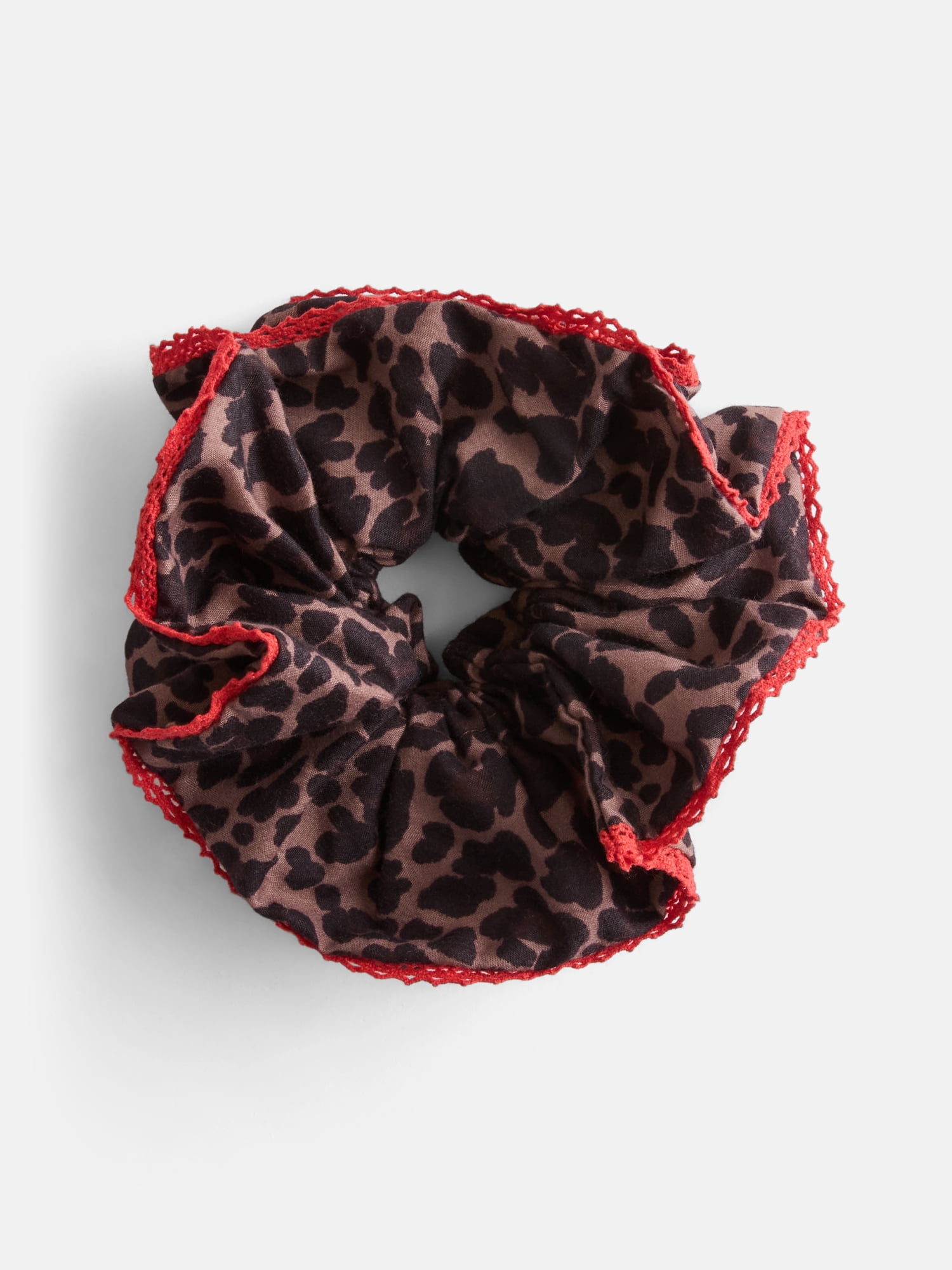 No Boundaries Quilted Pouch with Hair Scrunchie Set, 2-Piece, Women's, Leopard