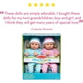 thumbnail image 5 of Melissa & Doug Mine to Love Twins Luke & Lucy 15” Light Skin-Tone Boy and Girl Baby Dolls with Rompers, Caps, Pacifiers, 5 of 10