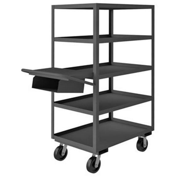 Durham Mfg Opcpfs 243665 5 6ph 95 14 Ga Steel Order Picking Cart 3600 Lb Capacity 52 3 8 Quot L X 24 1 4 Quot W X 65 Quot H Walmart Com Walmart Com