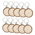 thumbnail image 4 of 10 llaveros de madera sin terminar, estilo vintage, para bolso de coche. 2 cm a 3 cm, 4 of 9