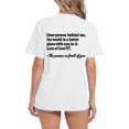 thumbnail image 4 of TSADFHJI Chandails en Molleton pour Femmes en Coton Hauts Décontractés Mode Manches Courtes Col Rond T-Shirt Imprimé Ample m Blanc, 4 of 6