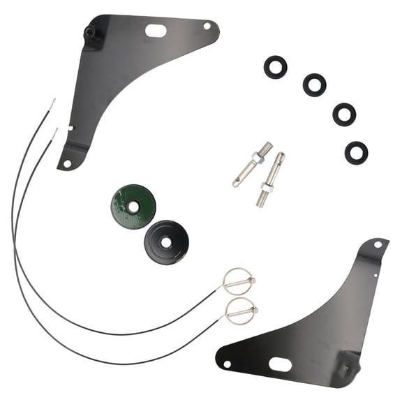 Woudy Stainless Steel Black Hood Pin Kit Replacement 82214260AC P5155774 for 2008-2023 Dodge Challenger
