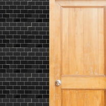 WRITWAA Black Peel and Stick Wall Tiles, Self Adhesive Decorative Backsplash for Kitchen and Bathroom, 1 Sheet