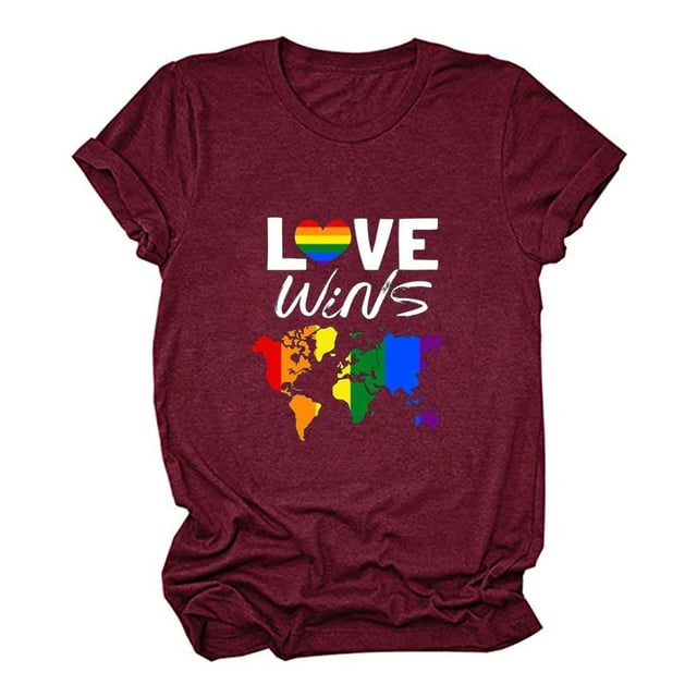 Pompotops T-Shirt Décontracté à Manches Courtes Imprimé Coloré pour Femmes