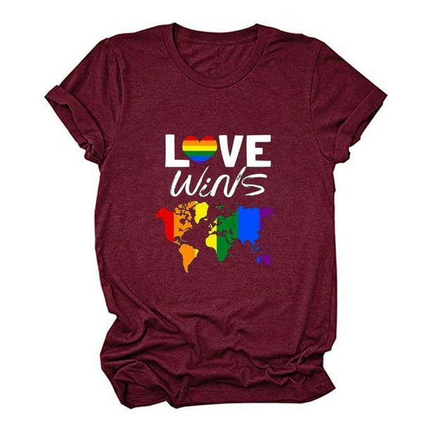 Camiseta de manga corta con estampado colorido informal para mujer Fridja hjk565