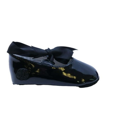 Pre-owned Ralph Lauren Girls Black Patent Shoes size: 4 Infant