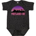 thumbnail image 3 of Inktastic Portland Oregon Retro Sunset Skyline Girls Baby Bodysuit, 3 of 5