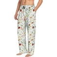thumbnail image 2 of Fotbe Wildflower Watercolor Men's Pajama Pants,Sleepwear Pants,Pj Bottoms Drawstring And Pockets-Large, 2 of 9