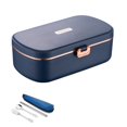thumbnail image 1 of 220V 110V EU US Plug Electric Heated Lunch Box Heater Stainless Steel Student Office Home Food Warmer Heating Container Set, 1 of 1