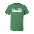 thumbnail image 2 of Wild Bobby, Outnumbered Dad with Girls Gift, Father's Day, Men Graphic Tee, Kelly, Large, 2 of 3