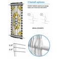 thumbnail image 2 of Summer Lemon Blackout Door Curtains for French, Glass,Front, Back, Patio Door, Yellow Botanical Checkered Farmhouse Buffalo Thermal Insulated Rod Pocket Window Curtain Drapes With Tiebacks 25"x40", 2 of 5