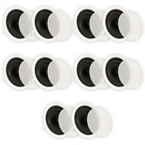 Theater Solutions TS80C In Ceiling 8" Speakers Surround Sound Home Theater 5 Pair Pack