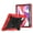 Red + Black, variant on DWaybox Heavy Duty Case for Lenovo Idea Tab Plus 12.1 inch 2025 Model, 3-Layer Shockproof Armor Cover (Soft Silicone + Hard PC) with Kickstand & Pencil Holder -Black
