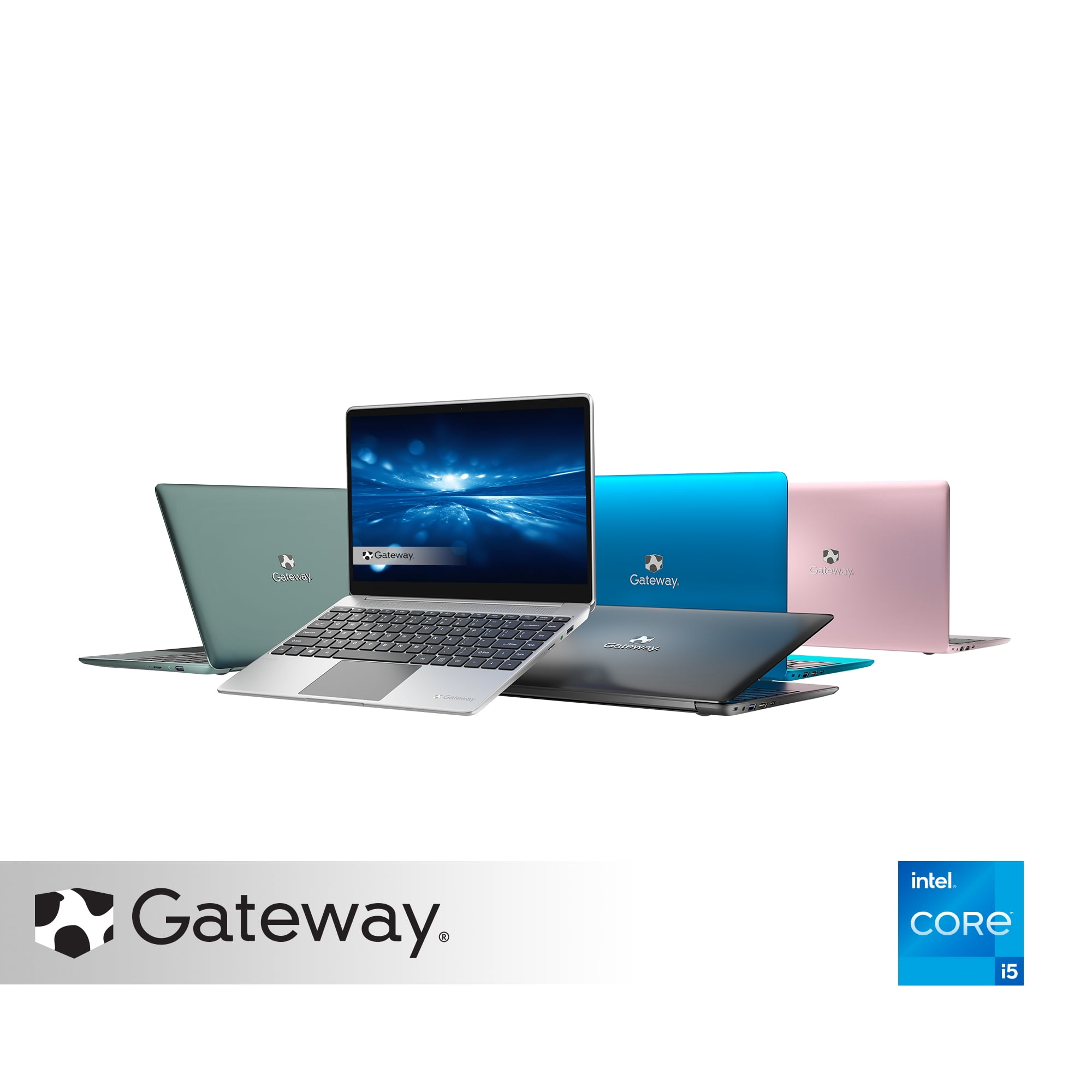 Gateway 14.1" Ultra Slim Notebook, Intel® Core™ i5-1135G7, Core, Intel® Iris® Xe Graphics, 16GB RAM, 512GB SSD, Tuned by THX™, Fingerprint Scanner, 1MP Webcam, HDMI, Windows 10 Home, Black -