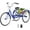 Blue, variant on Marknig Adult Tricycle, 24" 1-Speed Three Wheel Bicycle, Cruiser Trike with Large Basket for Adult, Seniors, Women, Men for Shopping Picnic Outdoor Activities, Blue