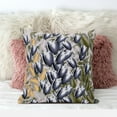 thumbnail image 3 of Amrita Sen Tulip Bouquet Throw Pillow in Gray Green Orange 18x18, 3 of 5