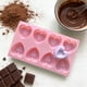 thumbnail image 5 of Molde De Hielo En Forma De Corazón Molde de silicona con forma de corazón de 8 cavidades para cubitos de hielo de chocolate y dulces caseros (rosa, 1 unidad) JASKFLY, 5 of 8