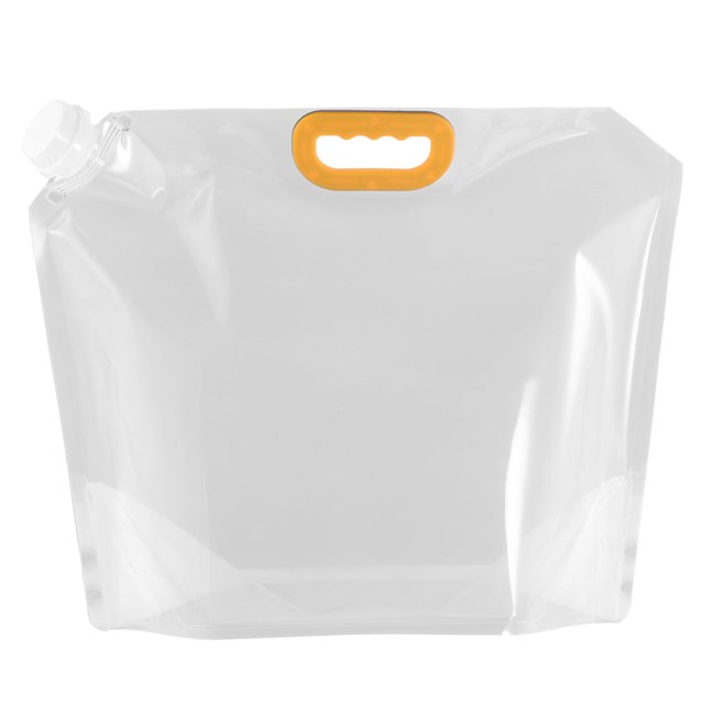 Unique Bargains 10L Collapsible Water Container Bag, Plastic Storage Jug Folding Water Bag, Clear