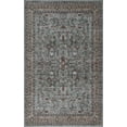 thumbnail image 2 of JONATHAN Y WASHABLE Polyester Machine-Washable Area Rug with Traditional Medallion Floral Border, Green and Brown, 5' x 8', Vintage Low Pile for Living Room WSH504E-5, 2 of 9
