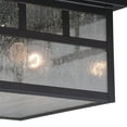 thumbnail image 7 of Mission Bronze Square Outdoor Flush Mount Ceiling Light Clear Glass, 7 of 7