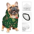thumbnail image 4 of Uemuo green Christmas Element for Winter Dog Hoodie Sweatshirts with Pockets Warm Dog Clothes for Small Dogs Chihuahua-XX-Large, 4 of 8