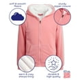 thumbnail image 2 of Coney Island Girls' Sweatshirt - Soft Fleece Sherpa Lined Zip Up Hoodie for Girls (Sizes Runs Small: 4-16), 2 of 7