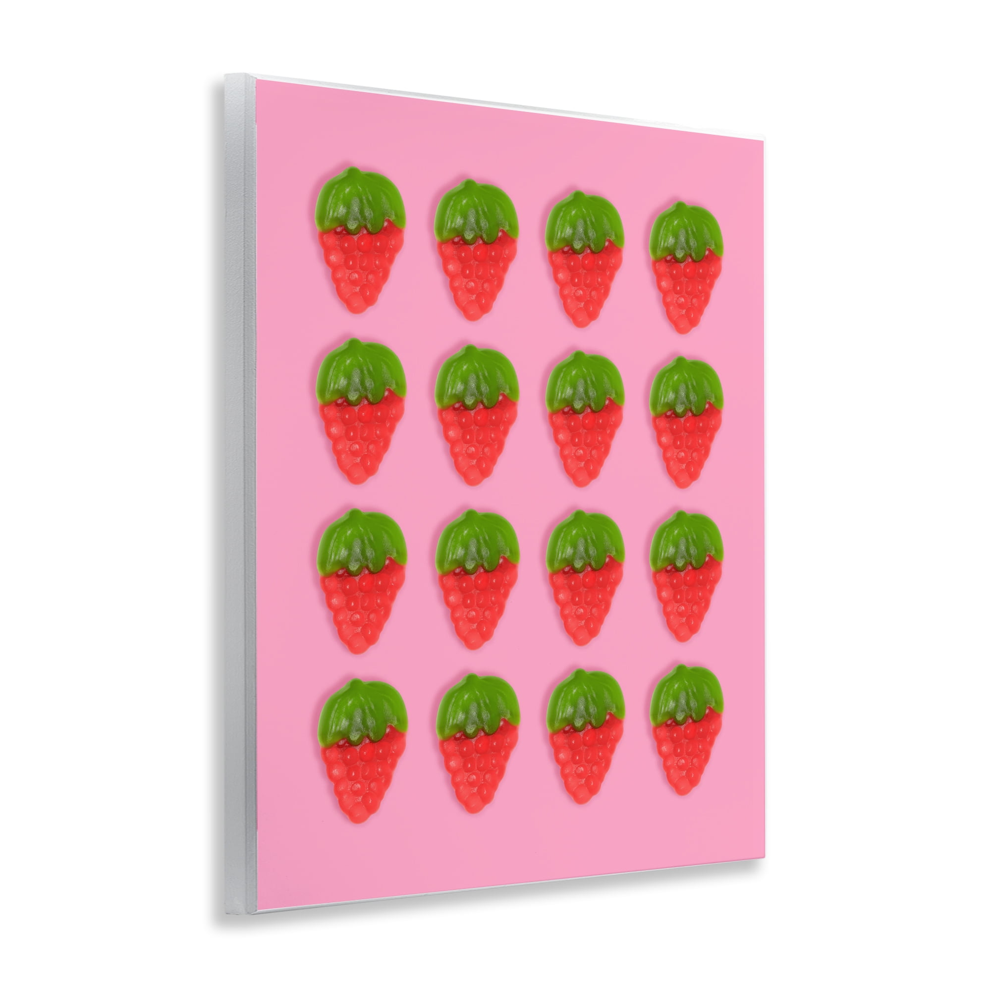 Stupell Industries Gummy Strawberry Candy Pattern Wall Plaque Art, design by LISH Creative