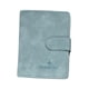 thumbnail image 4 of Funda para pasaporte, tarjetero de piel sintética, organizador de tarjetas de crédito azul claro, 4 of 9