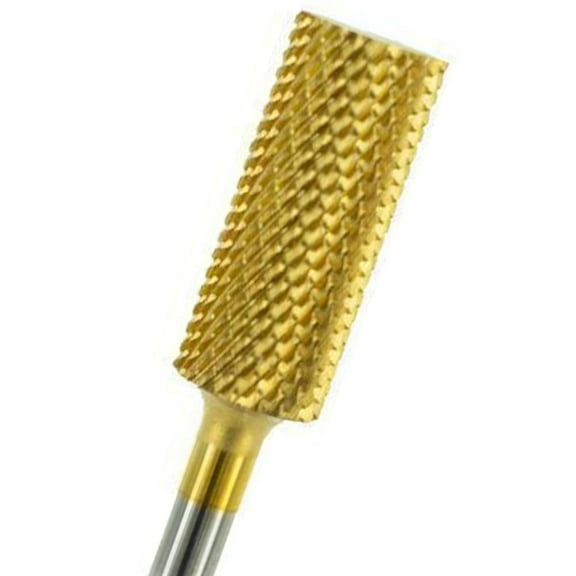 Medicool Gold Carbide Barrel Nail Filing and Shaping Bit for Manicure