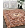 thumbnail image 2 of Ahgly Company Indoor Square Abstract Light Salmon Rose Pink Abstract Area Rugs, 3' Square, 2 of 6