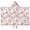 Cartoon Unicorn Butterfly, variant on Blue Cartoon Unicorn Pattern Hooded Bath Towel,50"x30" for Ages 3 To 12 Kids, Quick Dry Lightweight Soft Microfiber Hood Beach Towel Cover Up for Kids