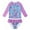 # 06, variant on BULLPIANO Toddler Girl Swimsuit Set Kid Girl Two Pieces Swimwear Long Sleeve Rash Guard Swimwear 2 Pcs Set