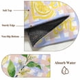 thumbnail image 6 of Watercolor Lemons Area Rugs 2.7'x5', Washable Small Throw Rugs for Kitchen Bedroom, Summer Purple Pink Buffalo Plaid Indoor Outdoor Rug Non-Slip Low Pile Carpet Runner Reversible Floor Mats, 6 of 8