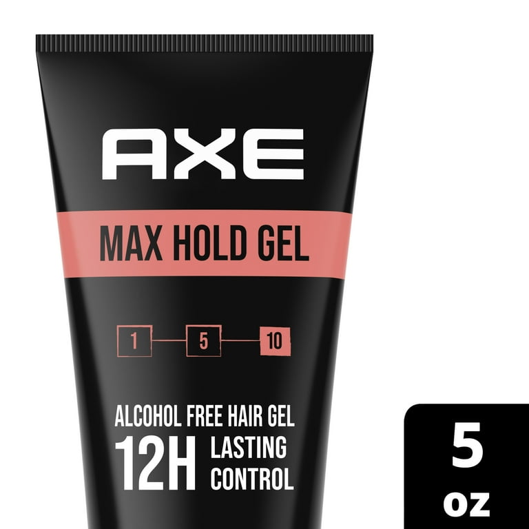 Axe Max Hold Hair Styling Gel, 5 oz, Strong Hold, All-Day Control